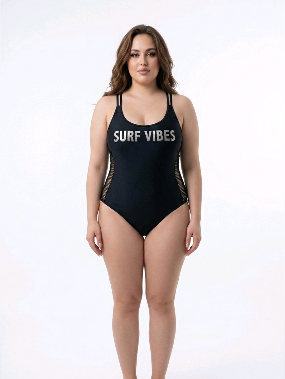 Surf Vibes Black Tank Top